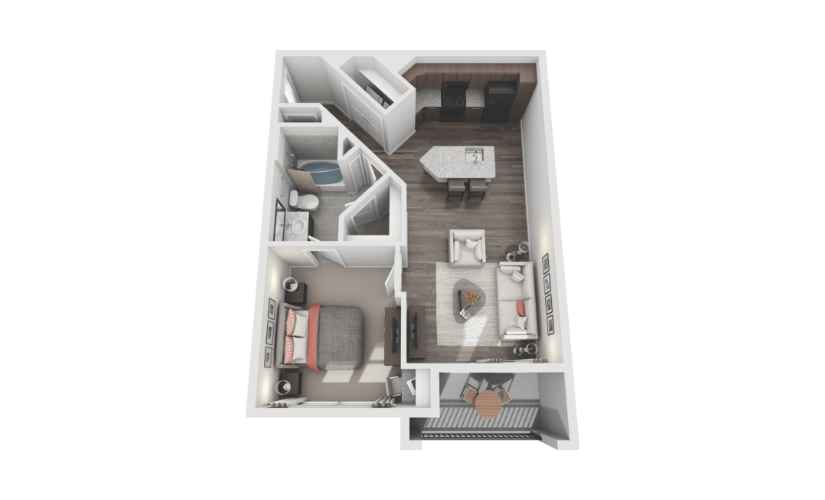 A1 - 1 Bedroom, 1 Bath