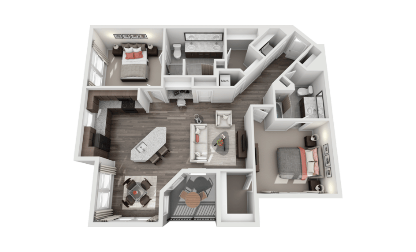 B2X - 2 Bedroom, 2 Bath